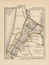 Historische kaart, plattegrond van gemeente De Zijpe in Noord Holland uit 1867 door Kuyper van Kaartcadeau.com