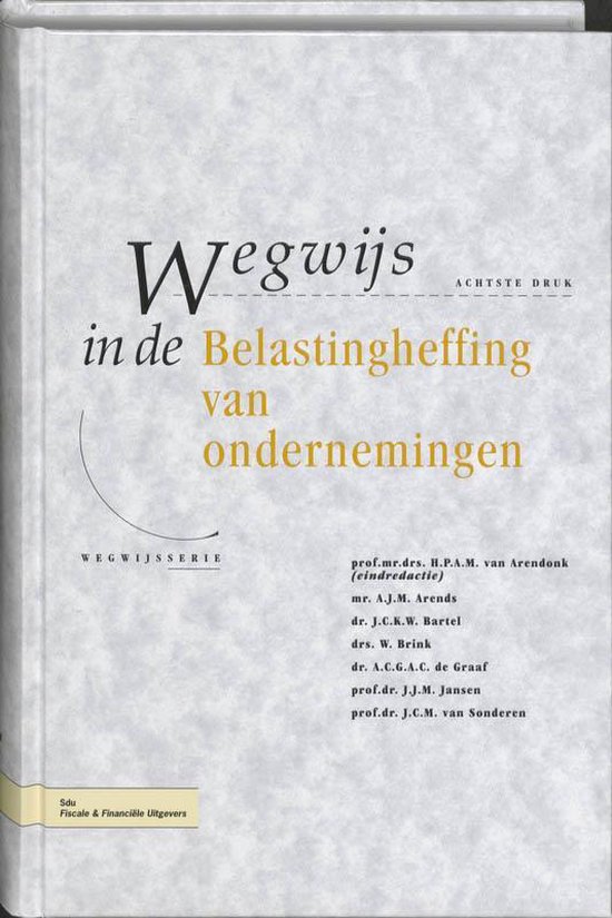 Wegwijs in de Belastingheffing van ondernemingen - cover