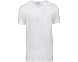Slater 7600 - BASIC FIT 2-pack T-shirt V-hals korte mouw wit 3XL 100% katoen