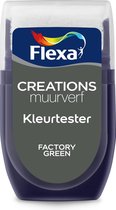 Flexa Creations - Muurverf - Kleurtester - Factory Green - 30 ml