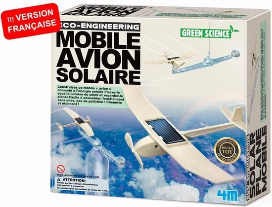 Afbeelding van het spel 4m Kidzlabs Green Science Solar Vliegtuig 24 Cm 24-delig