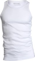 Garage 401 - Singlet Semi Bodyfit ronde hals wit L 100% katoen 1x1 rib