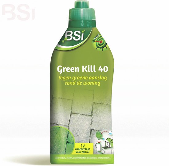 BSI - Green Kill 40 - Tegen groene aanslag rond de woning - 1 L voor 200 m² — afbeelding 2