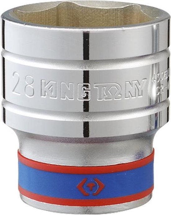 KING TONY 433522M Douille Métrique 1/2" 22 Mm - Chrome Vanadium