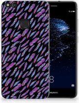 Housse TPU Silicone Etui pour Huawei P10 Lite Coque Téléphone Plumes Couleur