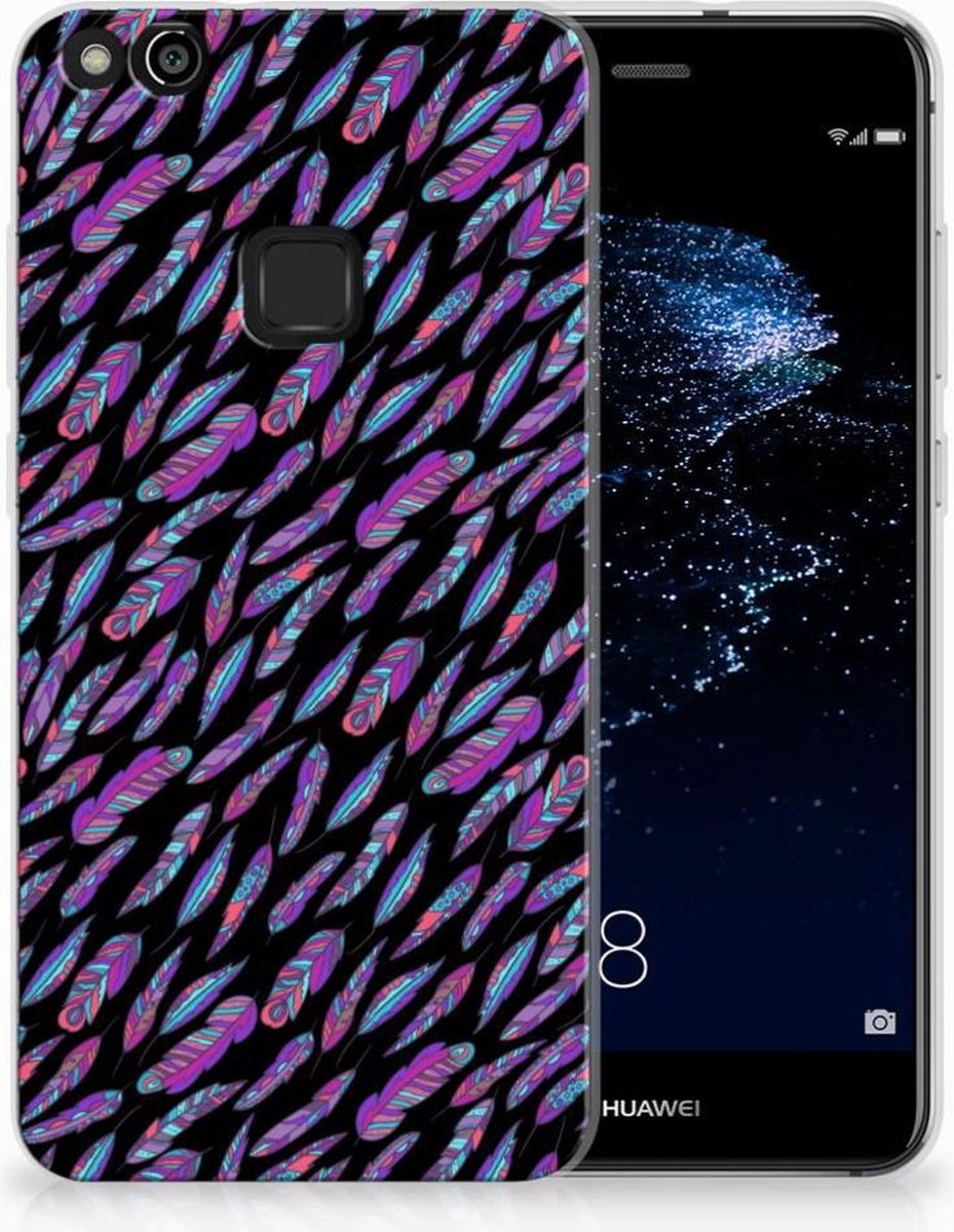 TPU Hoesje voor Huawei P10 Lite TPU bumper Feathers Color