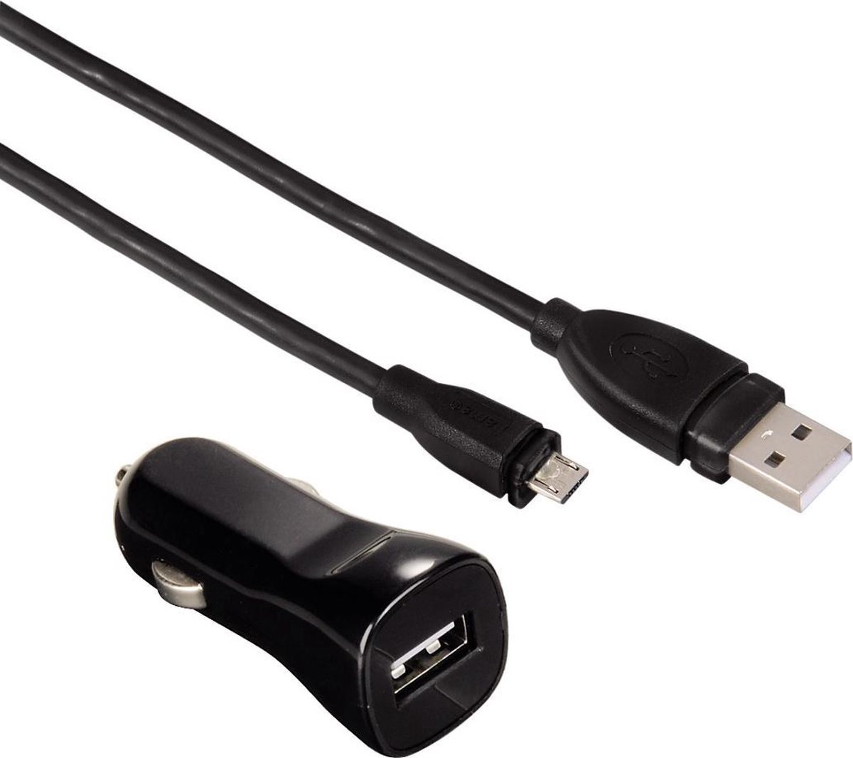 Hama Auto-Detect Auto Zwart oplader voor mobiele apparatuur