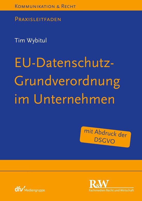 Kommunikation & Recht - EU-Datenschutz-Grundverordnung im Un ... - cover