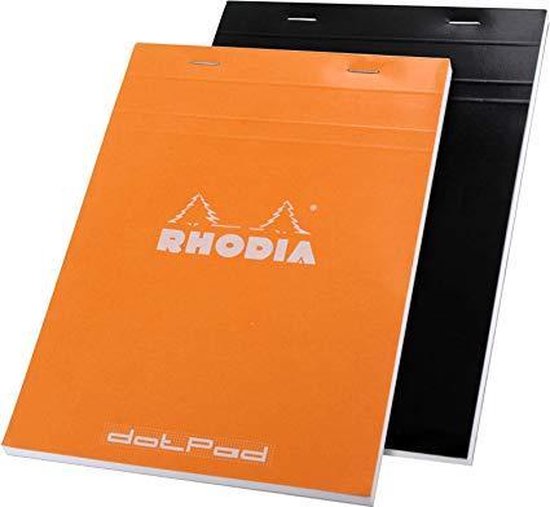 Dmodia Notebook Rhodia Dotpad Notebook - 80 pagina's, 80 grams papier, micro perforatie ...