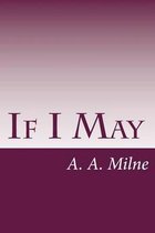 If I May