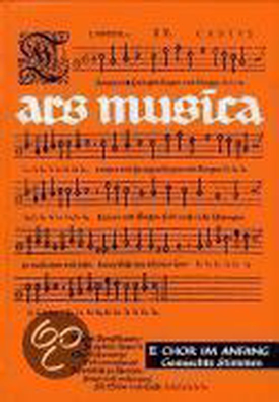 Oranje omslag met muzieknoten en de tekst "ars musica".