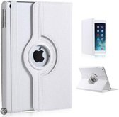 H.K. Draaibaar/Boekhoesje hoesje wit geschikt voor Apple Ipad mini 1/2/3 + Glasfolie