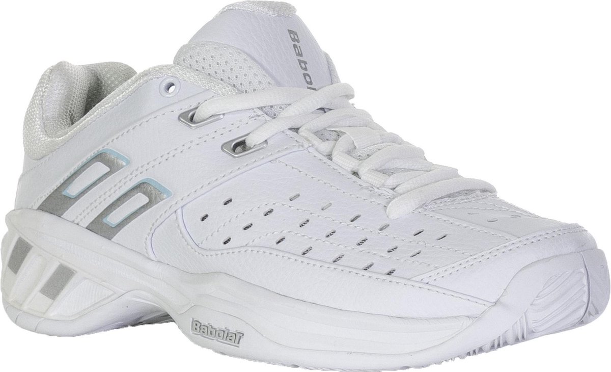 Babolat Double Line Tennisschoenen - Maat 38 - Vrouwen - wit/blauw | bol.com