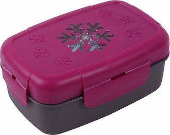 Lunchbox met koelelement gevuld met gel. Lekvrij - pink | bol.com