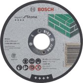 Bosch - Doorslijpschijf recht Expert for Stone C 24 R BF, 115 mm, 22,23 mm, 2,5 mm