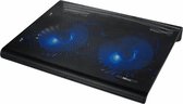 Trust Azul - Laptop Cooling Stand - 2 Ventilatoren - USB-voeding - Blauw Verlicht - max 17.3 inch