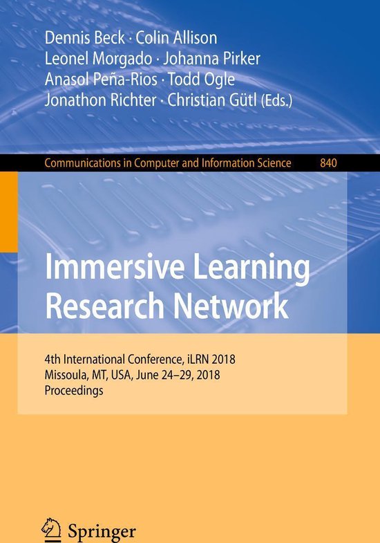Springer Nature Proceedings Computer Science - Immersive Lea ... - cover