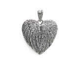 SILK Jewellery - Zilveren Hanger Hart - Wild Heart