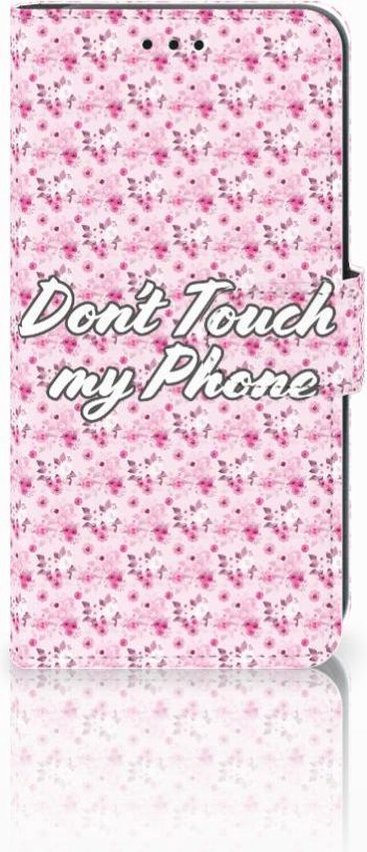 Xiaomi Mi A2 Lite Portemonnee Hoesje Flowers Pink DTMP