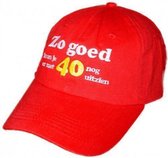 Benza - Katoenen geborduurde katoenen baseball cap, pet: 40 jaar