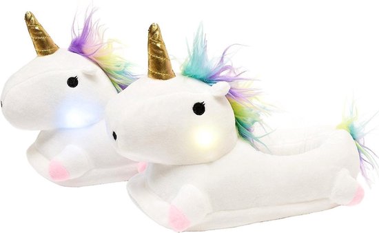 Eenhoorn Pantoffels - Comfortabele Unicorn Sloffen met LED Licht | bol.com