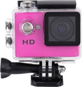 4K Full HD Sport Actie Camera | Action Sports Cam 1080p | 2 inch LCD scherm | Onderwater Camera | Waterdicht tot 30 meter | Extreme Sport Camera inclusief accessoires | kleur Roze