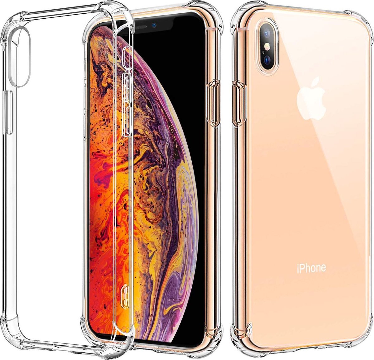 Anti Shock Proof case hoesje Geschikt voor: Iphone XR - Transparant