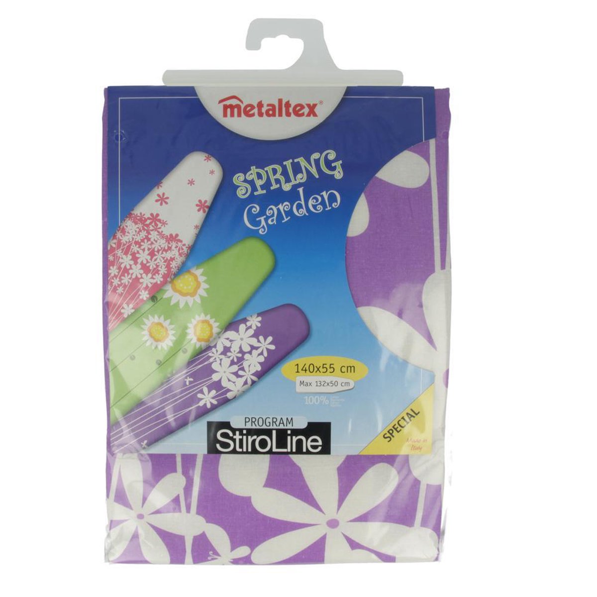 Goedkoopste Metaltex - Stiro Line Strijkhoes Spring Garden - 100 Katoen 145gr/m² - 140x55 cm - Diverse Decors