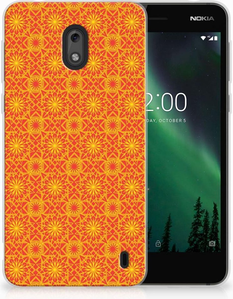 TPU Hoesje voor Nokia 2 TPU bumper Batik Oranje