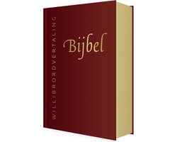Bijbel (Willibrordvertaling) in leer met goudsnee (rood)