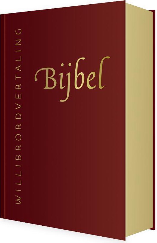 Bijbel (Willibrordvertaling) in leer met goudsnee (rood) - cover