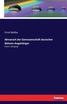 Almanach der Genossenschaft deutscher Bühnen-Angehöriger