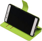 Groen Huawei P9 Lite TPU wallet case booktype hoesje HM Book