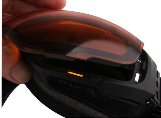 5one® Alpine 5 skibril/goggles - 2 magnetische lenzen - Oranje en Rood |  bol.com