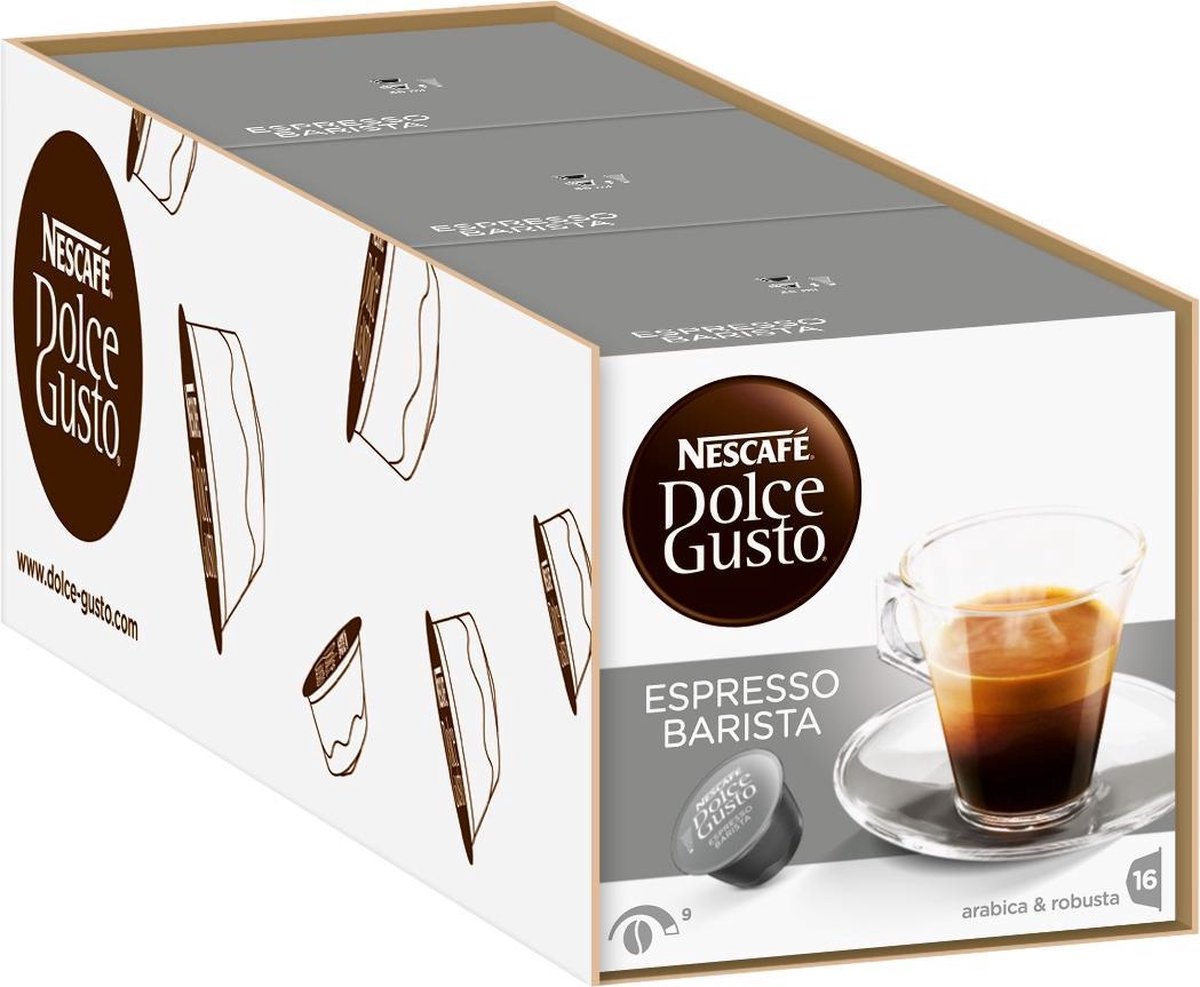 Nescafé Dolce Gusto Barista Cups - 3 x 16 stuks