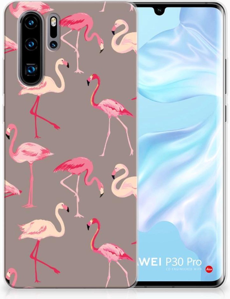 Huawei P30 Pro TPU Hoesje Flamingo