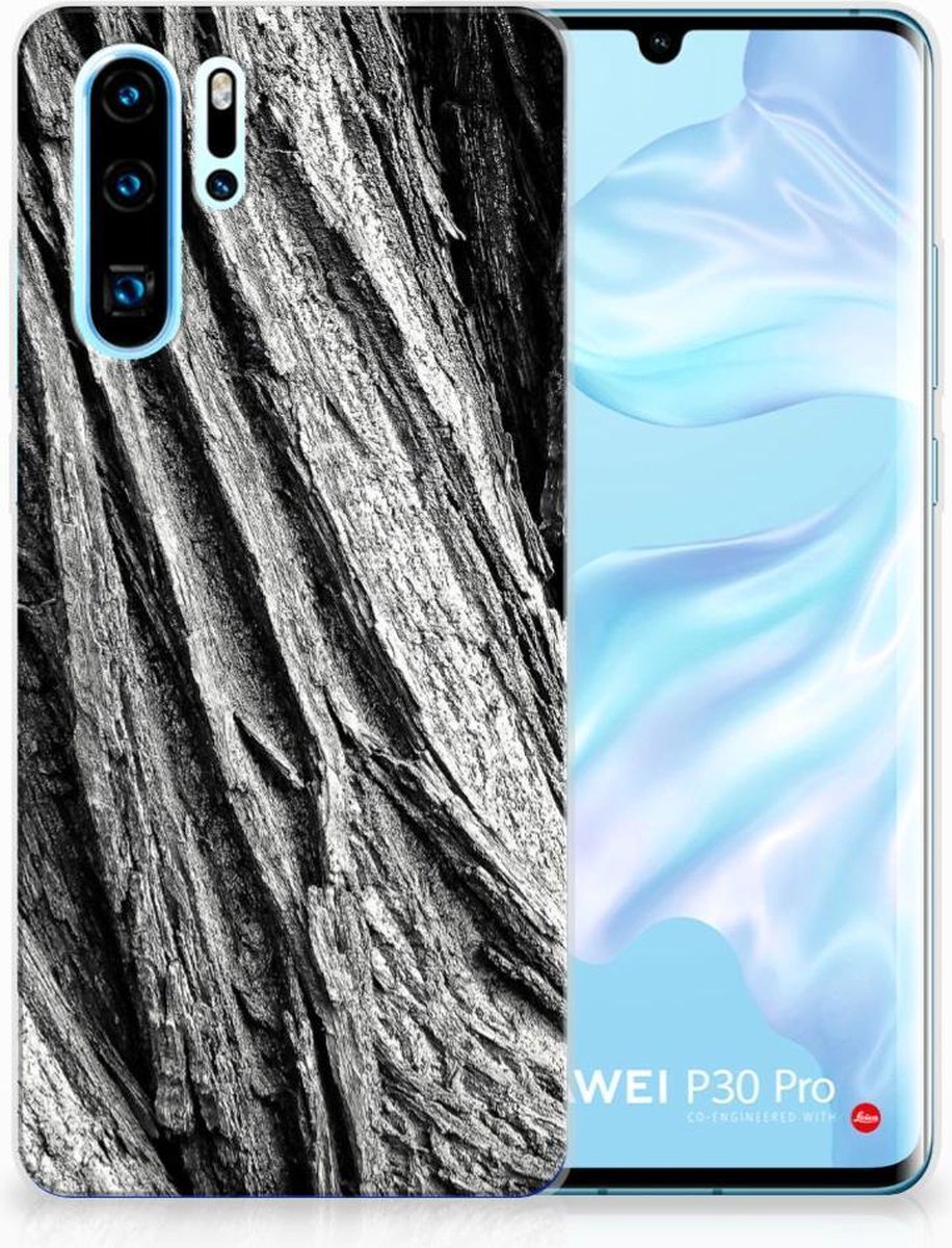 Bumper Hoesje Huawei P30 Pro Boomschors Grijs