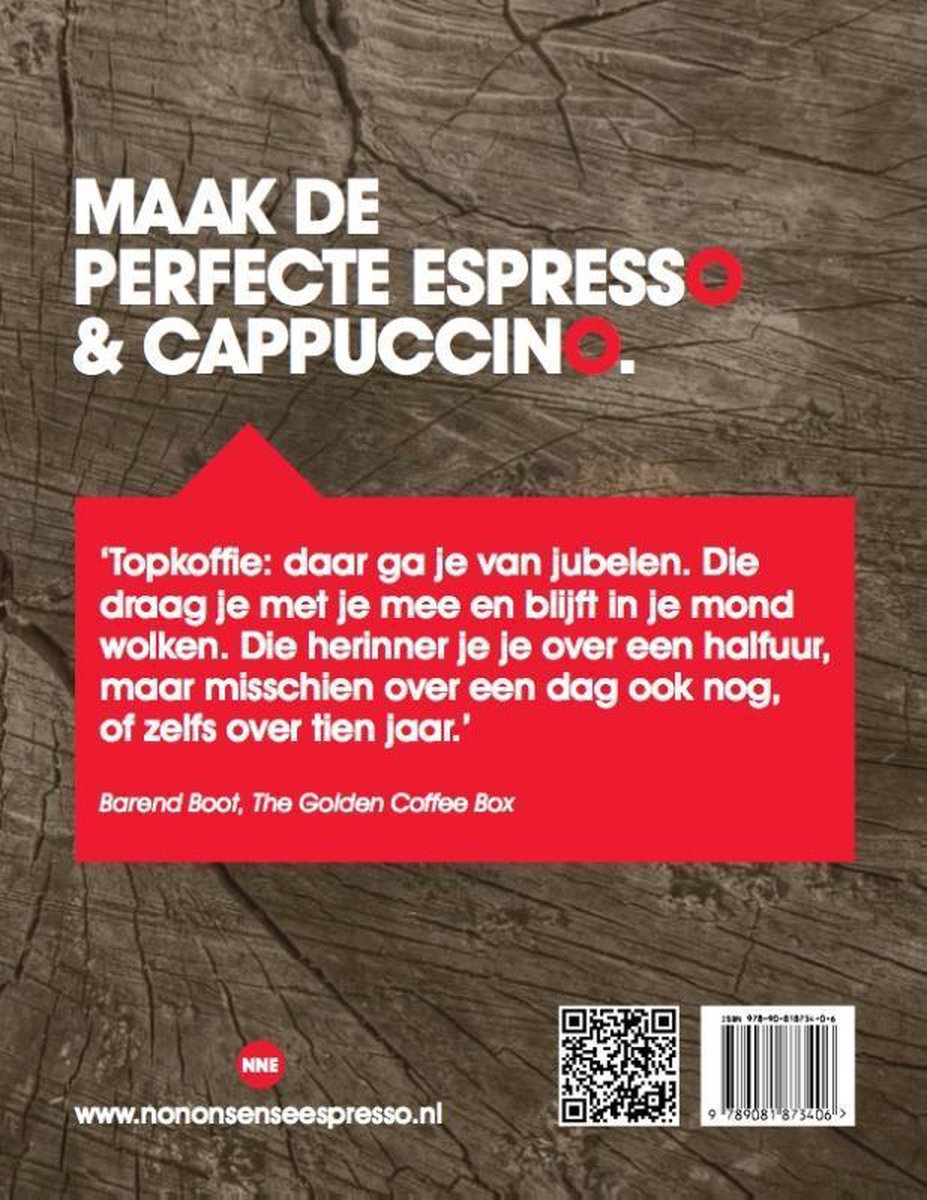 No nonsense espresso - back cover