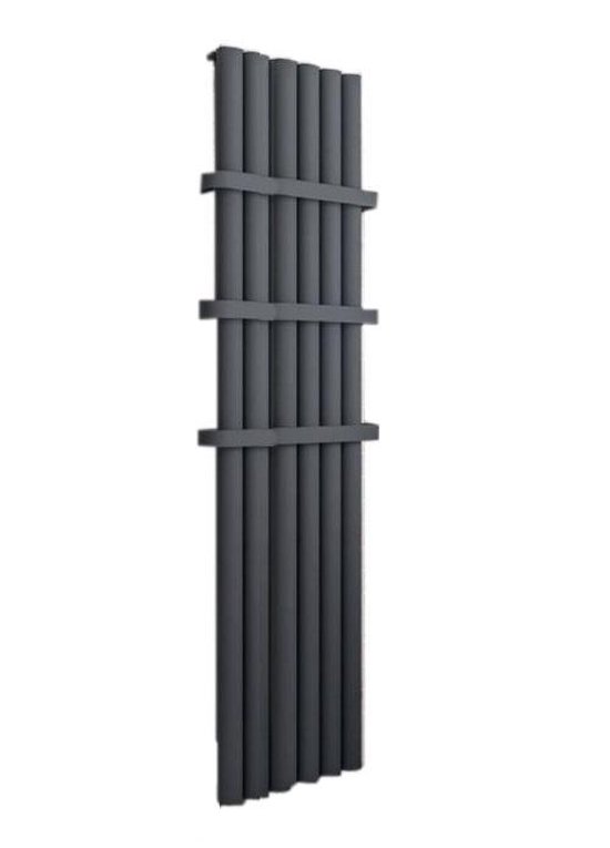 Design radiator verticaal aluminium mat antraciet 180x41,5cm2022 watt- Eastbrook