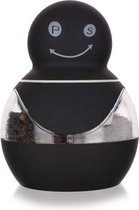 Peper- en zoutstel 2 in 1 – Zwart
