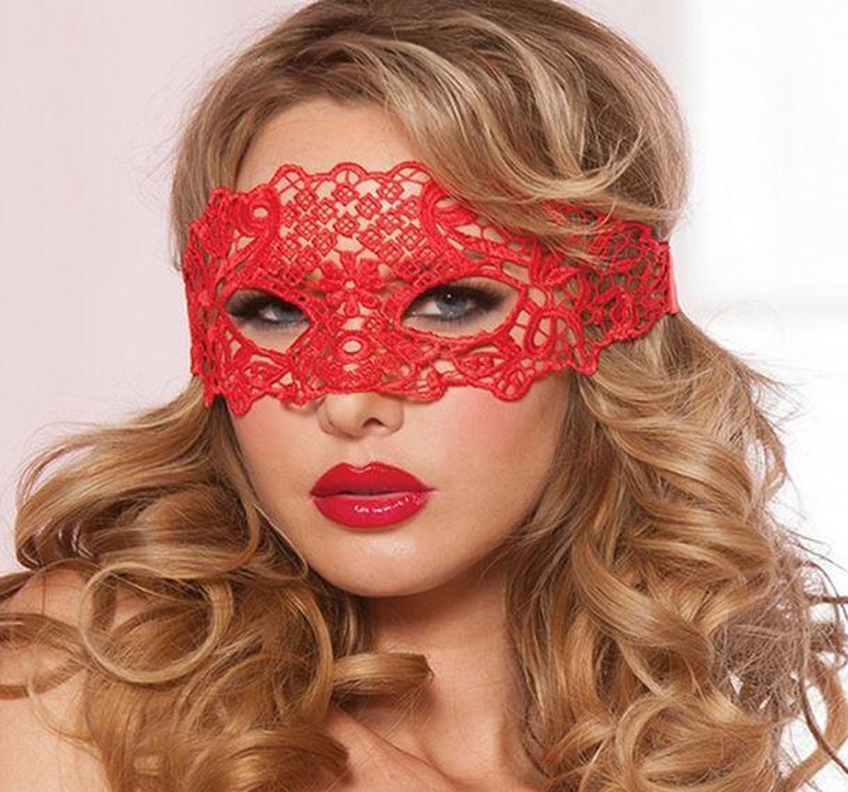 Gedwongen Yoghurt Afvoer Sexy kanten masker rood voor volwassenen | bol.com