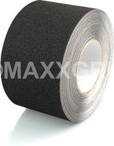 Antislip tape 100 mm breed (ZWART) - 100mm x 18,3 mtr zwart I 1,5 mtr afstand markering