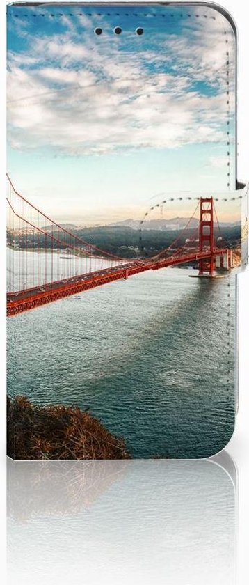 Cuir de Première Qualité Housse pour Samsung Galaxy S10e Coque Le Pont Du Golden Gate