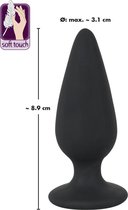 Black Velvets – Siliconen Anaalplug 75 gram voor Sluitspier Training – Zwart