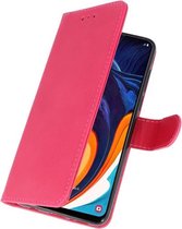 Samsung Galaxy A60 Wallet Case Hoesje Roze