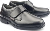 Mobils by Mephisto ATHOS lederen klittenband schoen voor ERG BREDE voeten ZWART *AANBIEDING*