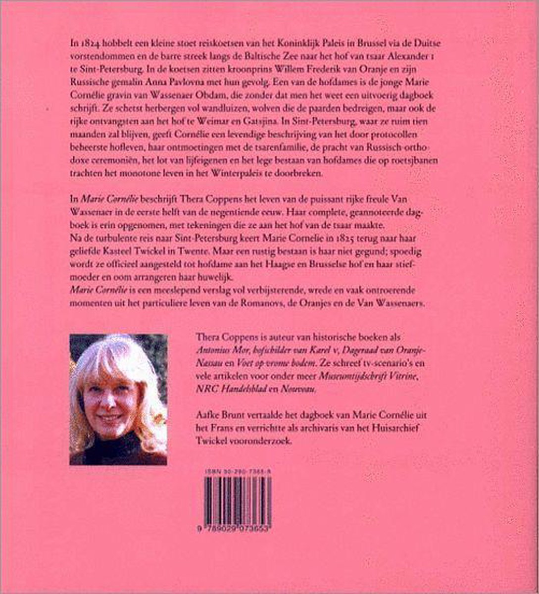 Marie Cornelie - back cover