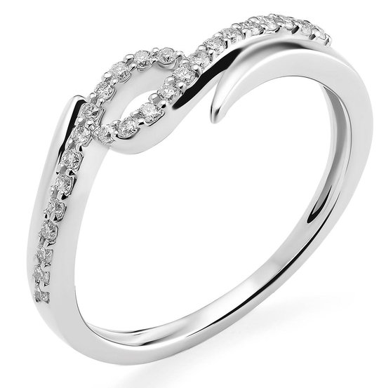 Orphelia RD-3221/58 - Ring - 18 Karaat Witgoud / Diamant 0.15 ct