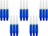 Dragon darts - Two Tone Blauw - short - dart shafts - multipack 5 sets - darts shafts