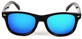 Hidzo Kinder Zonnebril Wayfarer Zwart - UV 400 - In brillenkoker